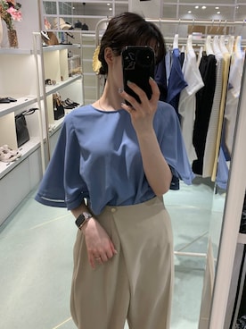 「Andemiu（アンデミュウ）のアイテム（バッグ）」を使った、YUさん（レディース・153cm）の春コーディネート