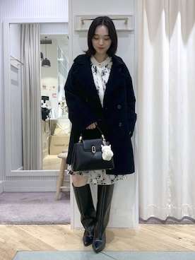 「アイテム（チャーム）」を使った、YUさん（レディース・153cm・20代）の秋コーディネート