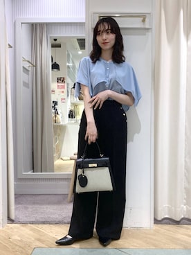 「Andemiu（アンデミュウ）のアイテム（バッグ）」を使った、YUさん（レディース・153cm）の春コーディネート