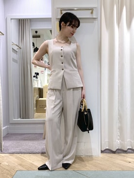 「Andemiu（アンデミュウ）のアイテム（バッグ）」を使った、YUさん（レディース・153cm）の春コーディネート