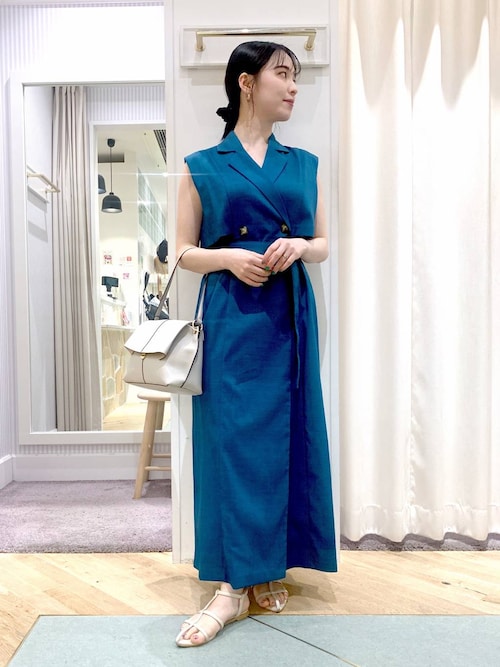 トレンチ風ノースリーブワンピース　Andemiu Andemiu｜トレンチ風ノースリーブワンピース | Rakuten Fashion