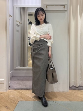 「Andemiu（アンデミュウ）のアイテム」を使った、YUさん（レディース・153cm）の秋コーディネート