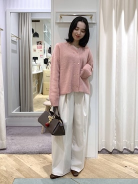 「アイテム（チャーム）」を使った、YUさん（レディース・153cm・20代）の冬コーディネート