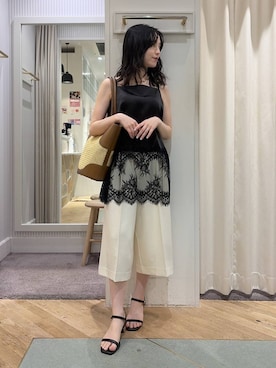 「Andemiu（アンデミュウ）のアイテム」を使った、YUさん（レディース・153cm）の夏コーディネート