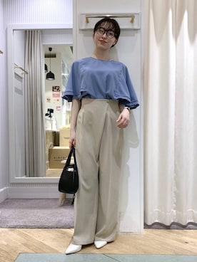 「Andemiu（アンデミュウ）のアイテム（バッグ）」を使った、YUさん（レディース・153cm）の春コーディネート