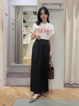 「Andemiu（アンデミュウ）のアイテム」を使った、YUさん（レディース・153cm）の夏コーディネート