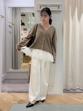 「Andemiu（アンデミュウ）のアイテム」を使った、YUさん（レディース・153cm）の秋コーディネート