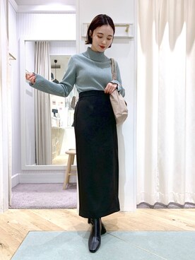 YUさん（レディース・153cm）の冬コーディネート