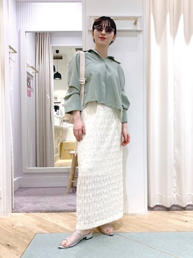 YUさん（レディース・153cm）の夏コーディネート