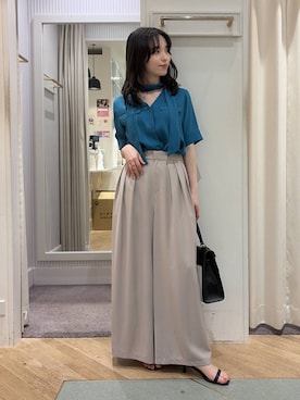 「Andemiu（アンデミュウ）のアイテム」を使った、YUさん（レディース・153cm）の夏コーディネート