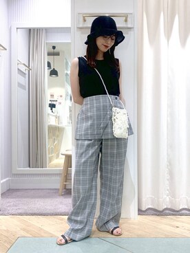 YUさん(レディース・153cm)の夏コーディネート