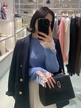 「アイテム（その他シューズ、グレー系）」を使った、YUさん（レディース・153cm）の秋コーディネート