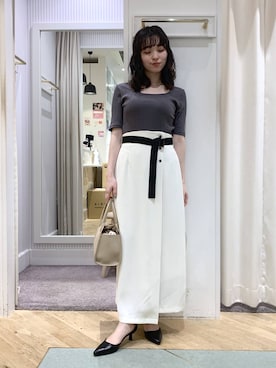 「Andemiu（アンデミュウ）のアイテム（バッグ）」を使った、YUさん（レディース・153cm）の春コーディネート