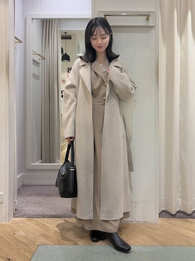 「Andemiu（アンデミュウ）のアイテム（ワンピース）」を使った、YUさん（レディース・153cm）の秋コーディネート