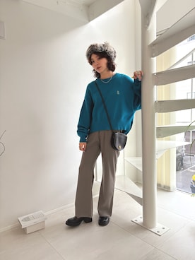 「スラックスパンツ」｜ゆーみんさん（レディース・164cm）の秋コーディネート