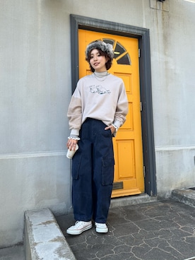 「DOUBLE NAME（ダブルネーム）のアイテム」を使った、ゆーみんさん（レディース・164cm）の秋コーディネート