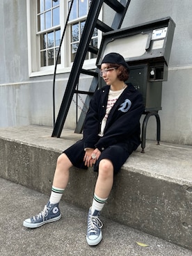 「DOUBLE NAME（ダブルネーム）のアイテム」を使った、ゆーみんさん（レディース・164cm）の秋コーディネート