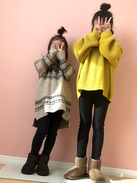 yuzumomoroomさん（キッズ・122cm）の冬コーディネート
