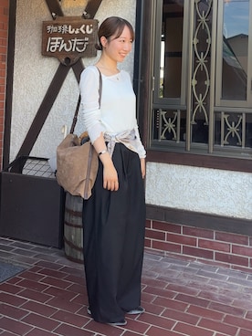 「SENSE OF PLACE by URBAN RESEARCH（センスオブプレイスバイアーバンリサーチ）のアイテム（パンプス）」を使った、ainoさん（レディース・156cm）の秋コーディネート