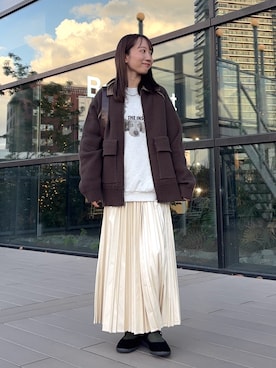 「ニット/セーター」｜ainoさん（レディース・156cm）の冬コーディネート