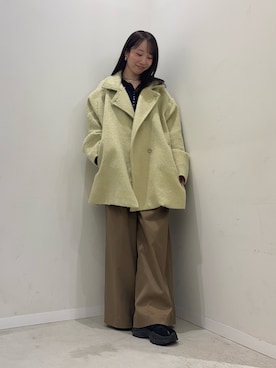 「アイテム（テーラードジャケット）」を使った、ainoさん（レディース・156cm）の冬コーディネート