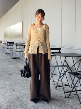 「アイテム（ハンドバッグ）」を使った、ainoさん（レディース・156cm）の秋コーディネート