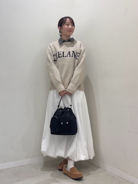 「アイテム（スリッポン）」を使った、ainoさん（レディース・156cm・20代）の冬コーディネート