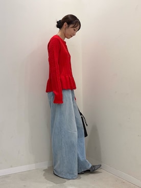 「アイテム（パンプス、グレー系）」を使った、ainoさん（レディース・156cm）の秋コーディネート