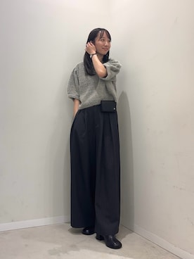 「SENSE OF PLACE by URBAN RESEARCH（センスオブプレイスバイアーバンリサーチ）のアイテム（スラックス）」を使った、ainoさん（レディース・156cm）の夏コーディネート