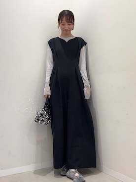 「アイテム（サロペット/オーバーオール）」を使った、ainoさん（レディース・156cm）の秋コーディネート