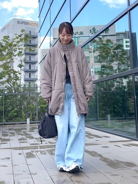 「SENSE OF PLACE by URBAN RESEARCH（センスオブプレイスバイアーバンリサーチ）のアイテム（カーディガン/ボレロ）」を使った、ainoさん（レディース・156cm）の秋コーディネート