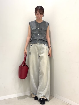 「アイテム（ローファー）」を使った、ainoさん（レディース・156cm・20代）の夏コーディネート