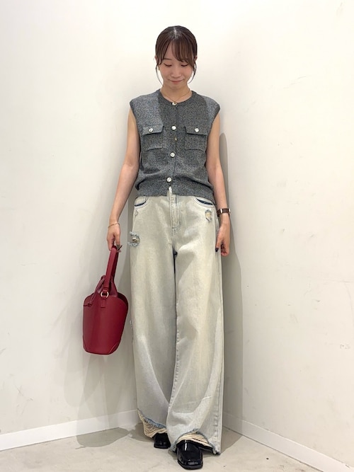 セール】ダメージストレートデニム（デニムパンツ）｜SENSE OF PLACE