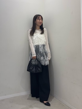 「SENSE OF PLACE by URBAN RESEARCH（センスオブプレイスバイアーバンリサーチ）のアイテム（Tシャツ/カットソー）」を使った、ainoさん（レディース・156cm）の秋コーディネート