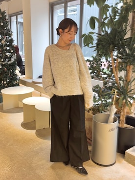 「アイテム（パンプス）」を使った、ainoさん（レディース・156cm）の冬コーディネート