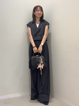 「SENSE OF PLACE by URBAN RESEARCH（センスオブプレイスバイアーバンリサーチ）の3タックスラックスワイドパンツ（その他パンツ）」を使った、ainoさん（レディース・156cm）の夏コーディネート