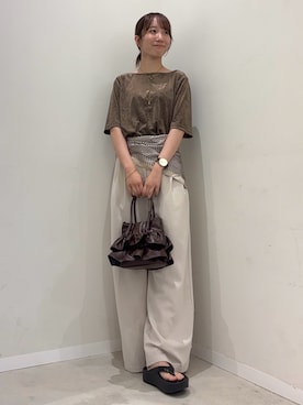 「アイテム（ハンドバッグ）」を使った、ainoさん（レディース・156cm・20代）の夏コーディネート