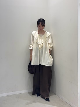 「SENSE OF PLACE by URBAN RESEARCH（センスオブプレイスバイアーバンリサーチ）のアイテム（キャミソール）」を使った、ainoさん（レディース・156cm）の秋コーディネート