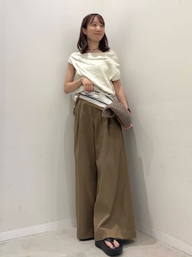 「SMELLY（スメリー）のアイテム（財布/小物）」を使った、ainoさん（レディース・157cm）の夏コーディネート
