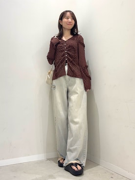 「OOFOS（ウーフォス）のアイテム」を使った、ainoさん（骨格ウェーブ・レディース・156cm）の夏コーディネート