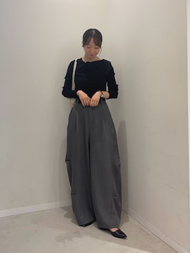 「SENSE OF PLACE by URBAN RESEARCH（センスオブプレイスバイアーバンリサーチ）のアイテム（トートバッグ）」を使った、ainoさん（レディース・156cm）の秋コーディネート