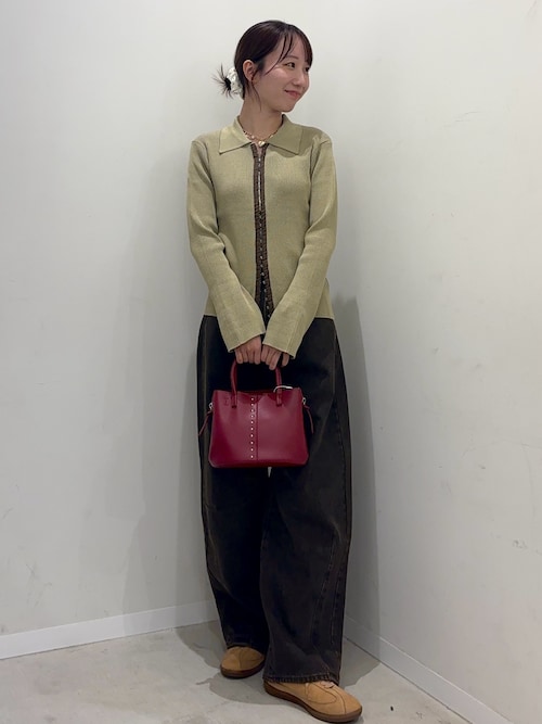 セール】フロントホックエリツキコンパクトカーディガン（カーディガン