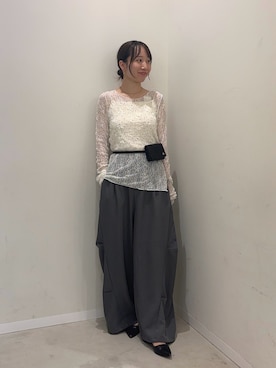 「SENSE OF PLACE by URBAN RESEARCH（センスオブプレイスバイアーバンリサーチ）のアイテム（Tシャツ/カットソー）」を使った、ainoさん（レディース・156cm）の秋コーディネート