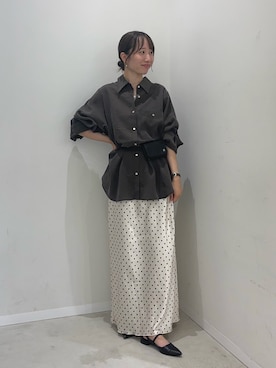 「SENSE OF PLACE by URBAN RESEARCH（センスオブプレイスバイアーバンリサーチ）のアイテム（キャミソール）」を使った、ainoさん（レディース・156cm）の秋コーディネート