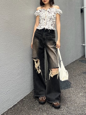 李 相美さん(レディース・162cm)の夏コーディネート