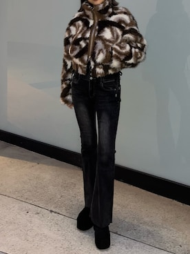 李　相美さん（レディース・162cm）の秋コーディネート