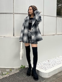 シャギージャケットコート｜エモダ（EMODA）アウトレット公式通販