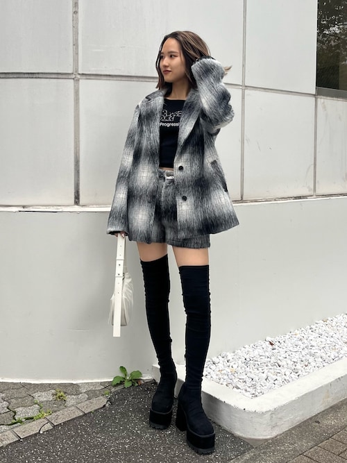 セール】スクエアフィットロングブーツ（ブーツ）｜EMODA（エモダ）の