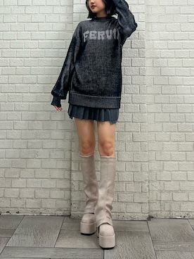 李　相美さん（レディース・162cm）の秋コーディネート