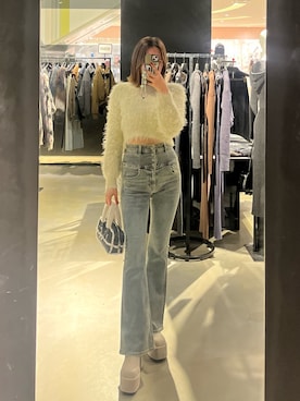 李　相美さん（レディース・162cm）の冬コーディネート